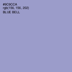 #9C9CCA - Blue Bell Color Image