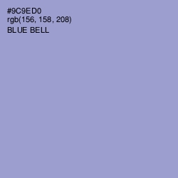#9C9ED0 - Blue Bell Color Image
