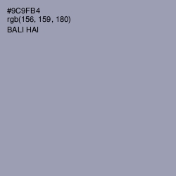 #9C9FB4 - Bali Hai Color Image