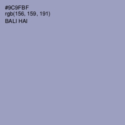 #9C9FBF - Bali Hai Color Image