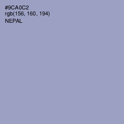 #9CA0C2 - Nepal Color Image