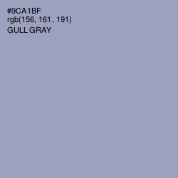 #9CA1BF - Gull Gray Color Image