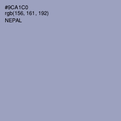 #9CA1C0 - Nepal Color Image