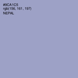 #9CA1C5 - Nepal Color Image