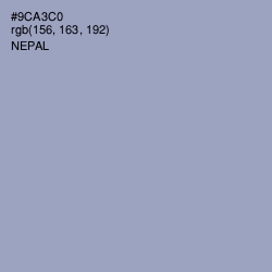 #9CA3C0 - Nepal Color Image