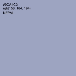 #9CA4C2 - Nepal Color Image