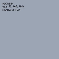 #9CA5B4 - Santas Gray Color Image
