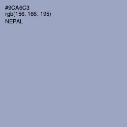 #9CA6C3 - Nepal Color Image