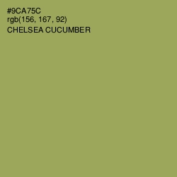 #9CA75C - Chelsea Cucumber Color Image