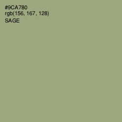 #9CA780 - Sage Color Image