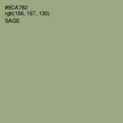 #9CA782 - Sage Color Image