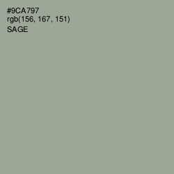 #9CA797 - Sage Color Image