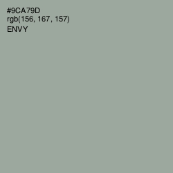 #9CA79D - Envy Color Image