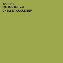 #9CA84B - Chelsea Cucumber Color Image