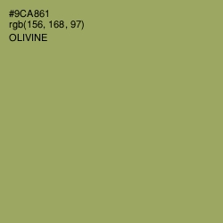 #9CA861 - Olivine Color Image