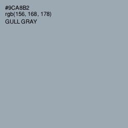 #9CA8B2 - Gull Gray Color Image
