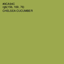 #9CA94C - Chelsea Cucumber Color Image