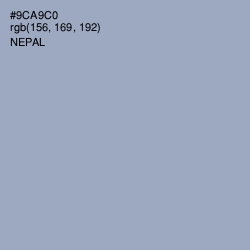 #9CA9C0 - Nepal Color Image