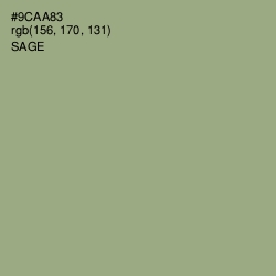 #9CAA83 - Sage Color Image