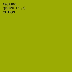 #9CAB04 - Citron Color Image