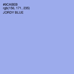 #9CABEB - Jordy Blue Color Image