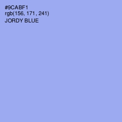 #9CABF1 - Jordy Blue Color Image