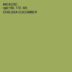 #9CAC5C - Chelsea Cucumber Color Image