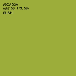 #9CAD3A - Sushi Color Image