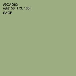 #9CAD82 - Sage Color Image