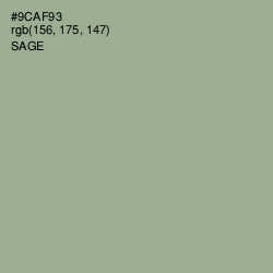 #9CAF93 - Sage Color Image