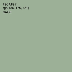 #9CAF97 - Sage Color Image