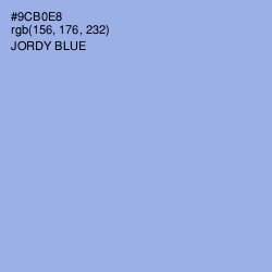 #9CB0E8 - Jordy Blue Color Image