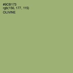#9CB173 - Olivine Color Image