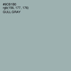 #9CB1B0 - Gull Gray Color Image