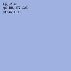 #9CB1DF - Rock Blue Color Image