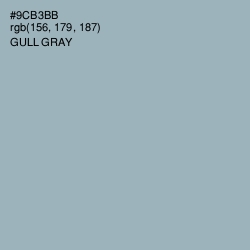 #9CB3BB - Gull Gray Color Image