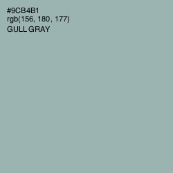 #9CB4B1 - Gull Gray Color Image