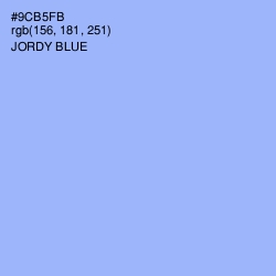 #9CB5FB - Jordy Blue Color Image