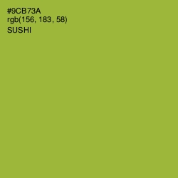 #9CB73A - Sushi Color Image