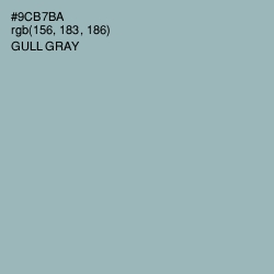 #9CB7BA - Gull Gray Color Image