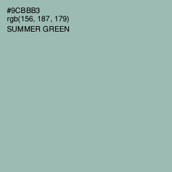 #9CBBB3 - Summer Green Color Image