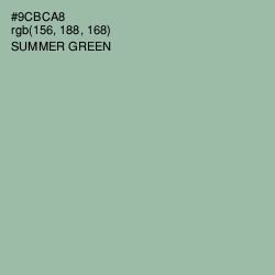 #9CBCA8 - Summer Green Color Image