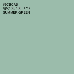 #9CBCAB - Summer Green Color Image