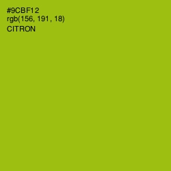 #9CBF12 - Citron Color Image