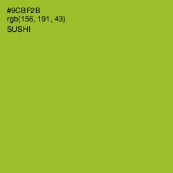#9CBF2B - Sushi Color Image