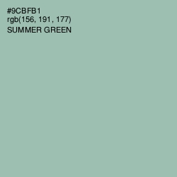 #9CBFB1 - Summer Green Color Image