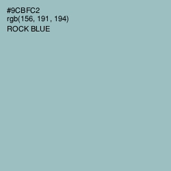 #9CBFC2 - Rock Blue Color Image