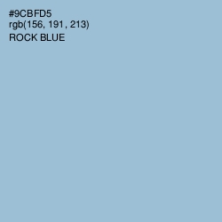 #9CBFD5 - Rock Blue Color Image