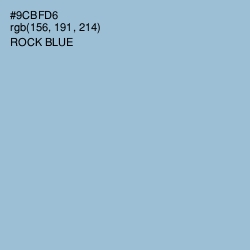 #9CBFD6 - Rock Blue Color Image