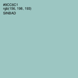 #9CC6C1 - Sinbad Color Image